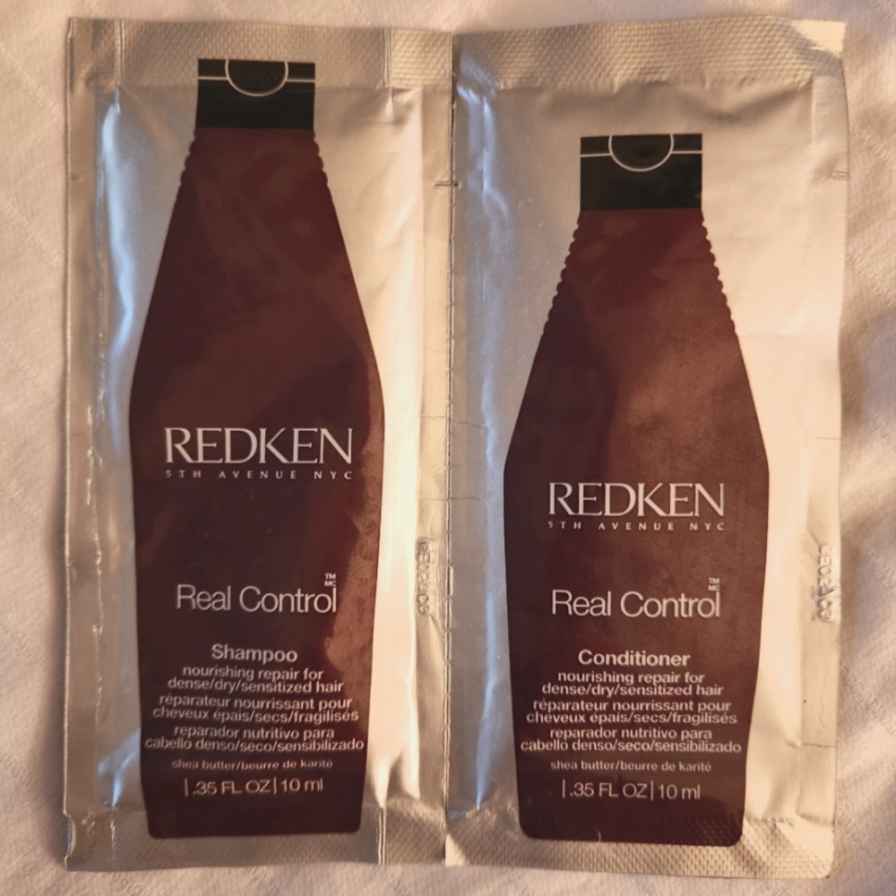🪷5/$25! REDKEN 5th Avenue NYC Real Control Shampoo & Conditioner Set Travel Sz